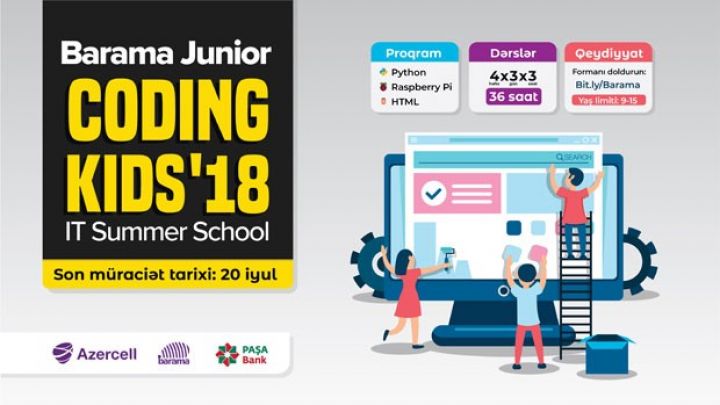Azercell-dən məktəblilər üçün pulsuz proqramlaşdırma dərsləri 