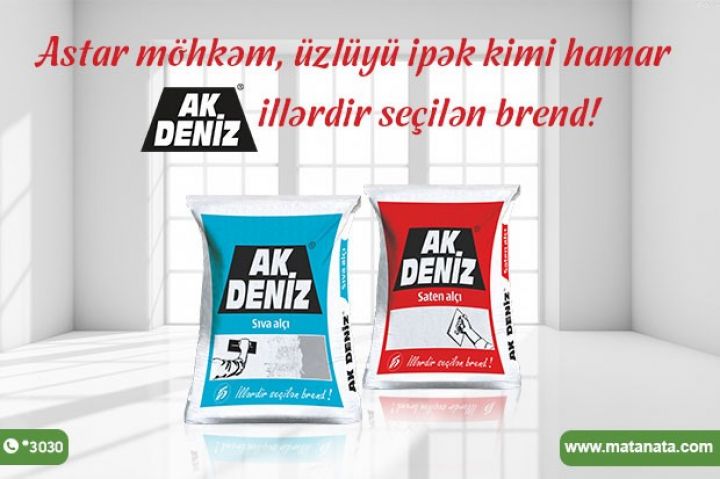 AK DENİZ brendi yüksək keyfiyyətin ünvanıdır