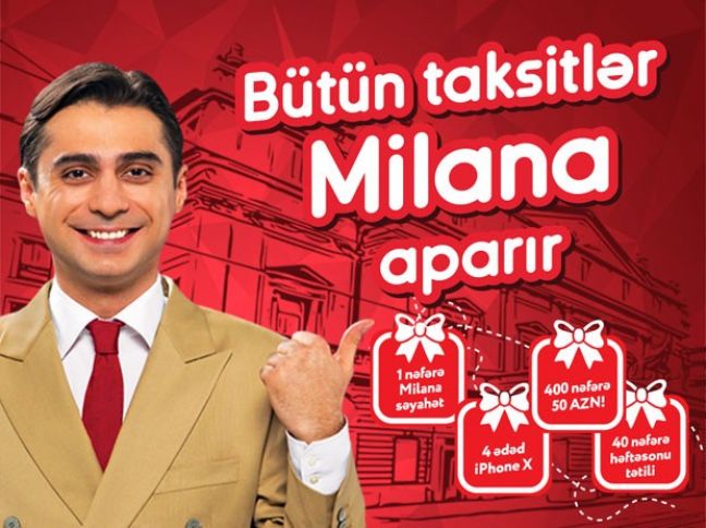 “Bütün taksitlər Milana aparır” lotereyasının birinci tirajı keçirildi