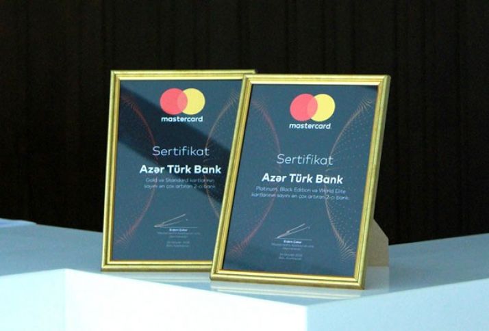Beynəlxalq ödəniş sistemi  Azər Türk Bankı mükafatlandırdı