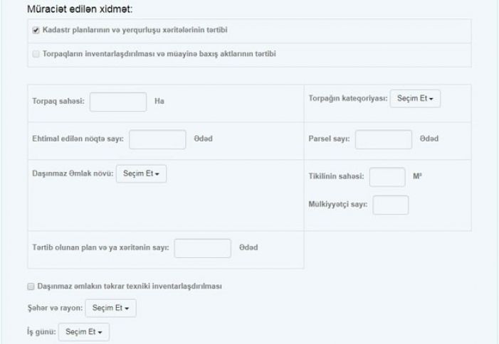 “Kadastr kalkulyatoru” yaradılıb