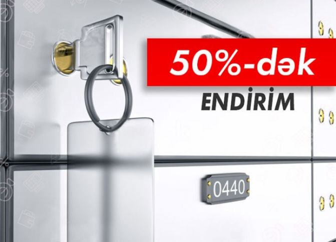 Bank seyflərinə 50%-dək endirim!