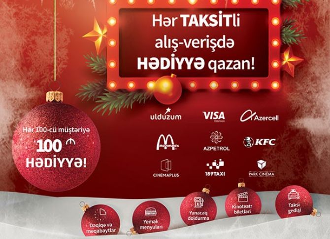BirKart-la taksit edən hər müştəri hədiyyə qazanacaq