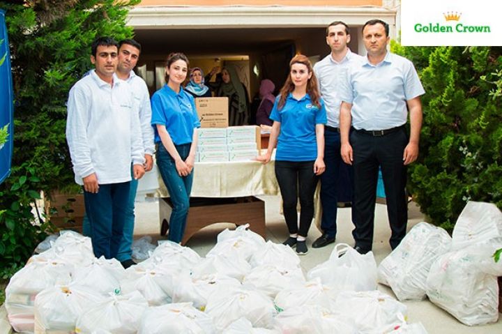 Golden Crown-dan “Ramazan Payı” kampaniyası: Daha 185 ailəyə ərzaq yardımı çatdırıldı