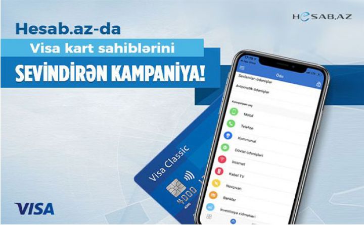 Hesab.az-dan Visa Kart sahiblərini sevindirən kampaniya!