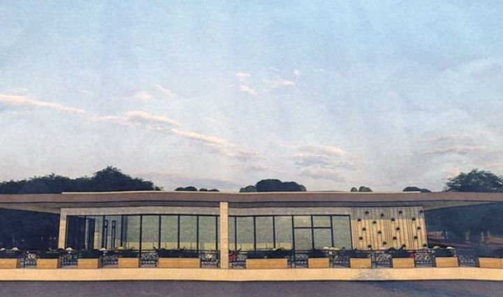 Şamaxıda yol kənarında müasir restoranlar tikilir