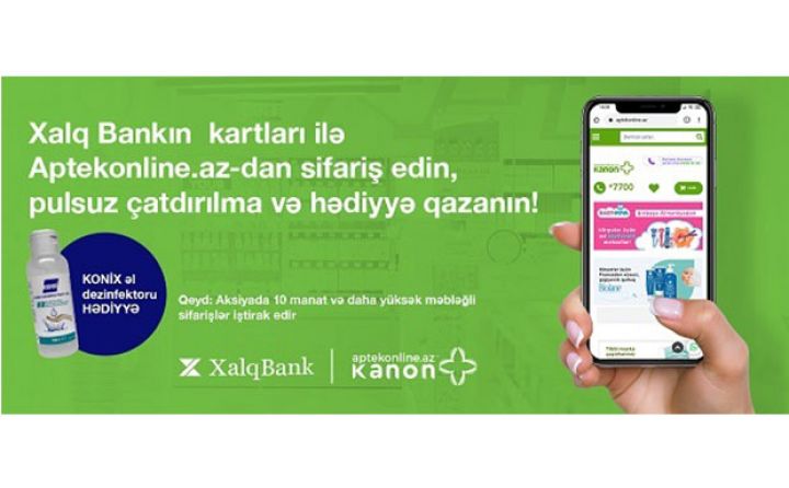 Xalq Bank kartları ilə pulsuz çatdırılma və hədiyyə qazanın!