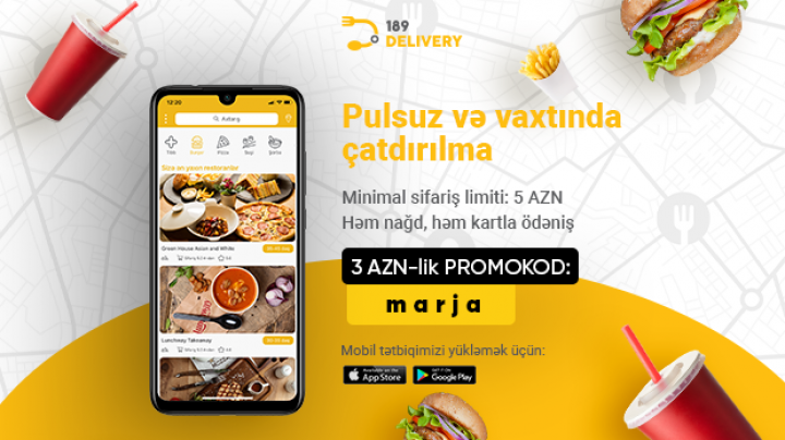 “189 TAXI” yeni xidmətini - “189 Delivery”ni təqdim etdi!