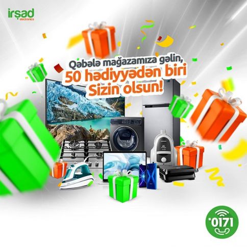 İrşad Electronics-də hədiyyəli aksiya olacaq