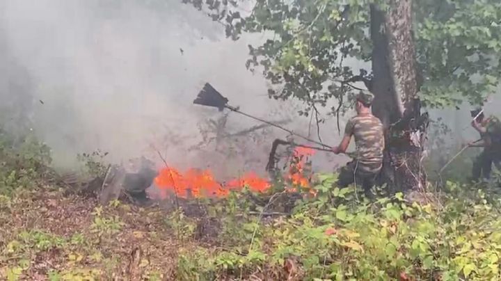 Külək Xaçmazda yanğın ocaqlarının tam söndürülməsinə mane olur