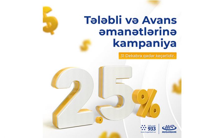 Muğanbank depozit kampaniyaya start verdi