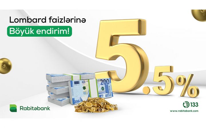 Lombard kreditinə BÖYÜK ENDİRİM!