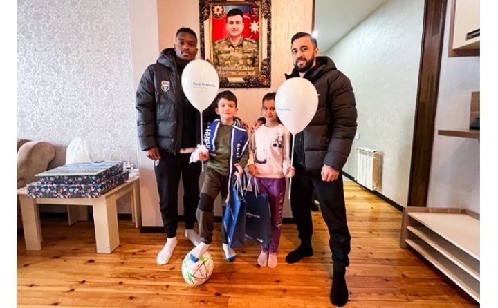 Bank Respublika və "Sabah"FK Yeni il öncəsi şəhid övladlarını sevindirdi!