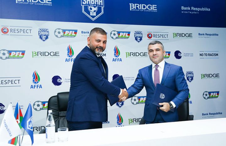 Bank Respublika və Sabah FK əməkdaşlıq haqda yeni müqavilə imzaladı