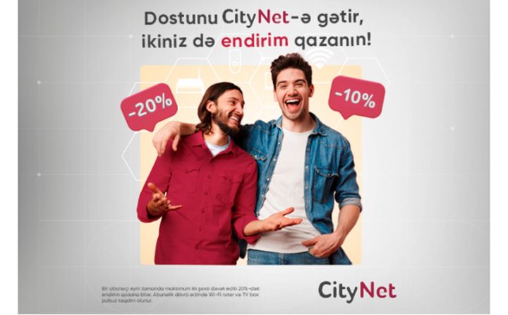 “CityNet"dən 20%-dək endirim