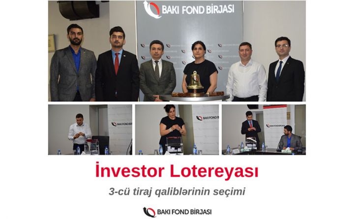 “İnvestor” Stimullaşdırıcı lotereyasının 3-cü tirajının qalibləri müəyyənləşib