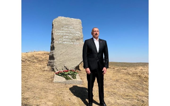 Prezident və birinci xanım  Füzuli rayonuna səfər ediblər