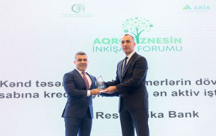 Bank Respublika fermerlərə ən aktiv dəstək olan bank seçildi!