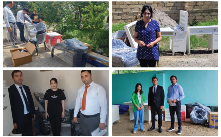 "Unibank" özünüməşğulluq layihəsi çərçivəsində 4 nəfərə avadanlıq təqdim edib