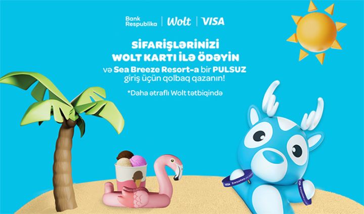 Bank Respublika, VISA və Wolt-dan yay günləri üçün yeni kampaniya!