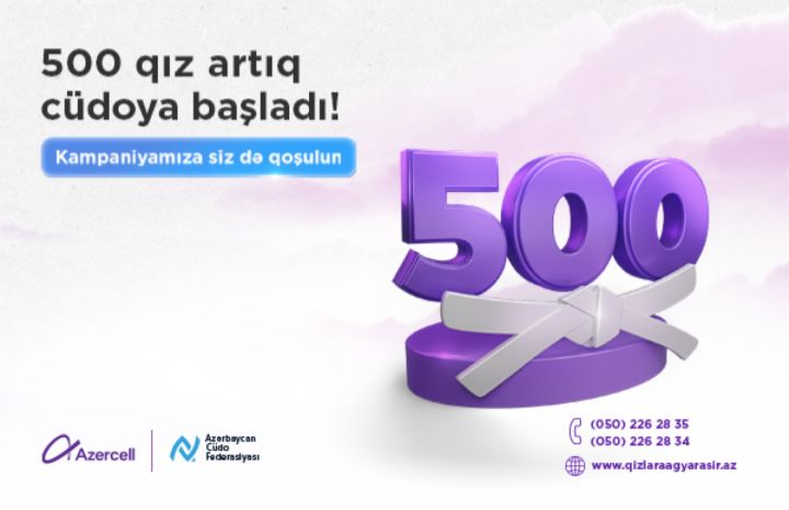 500 qız artıq cüdoya başladı!