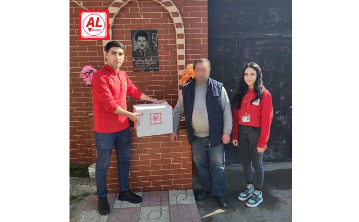 "AL Market"dən şəhid ailələrinə Novruz sovqatı - FOTOLAR