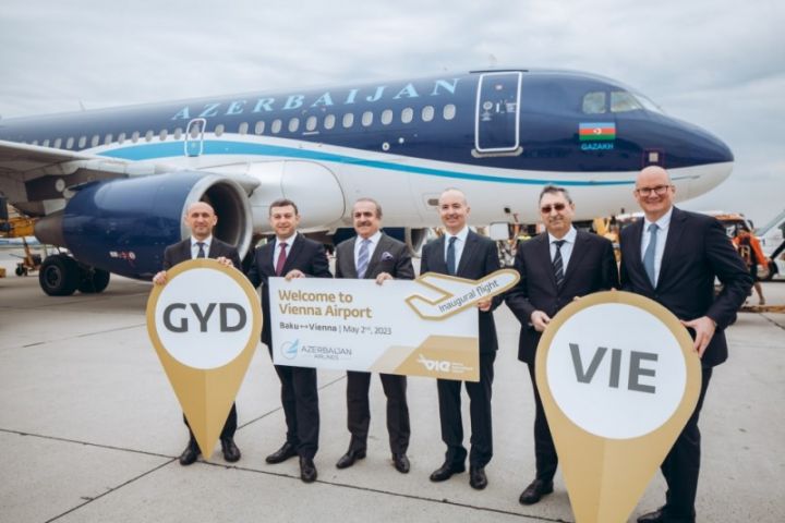 Bakı-Vyana-Bakı marşrutu üzrə ilk uçuş oldu