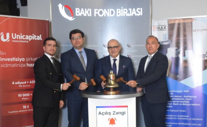 “MAX” istiqrazlarının “Açılış Zəngi” mərasimi keçirildi, ticarəti başladı