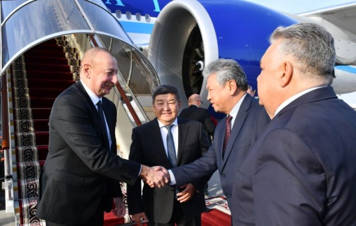 Əliyev Qırğızıstana getdi