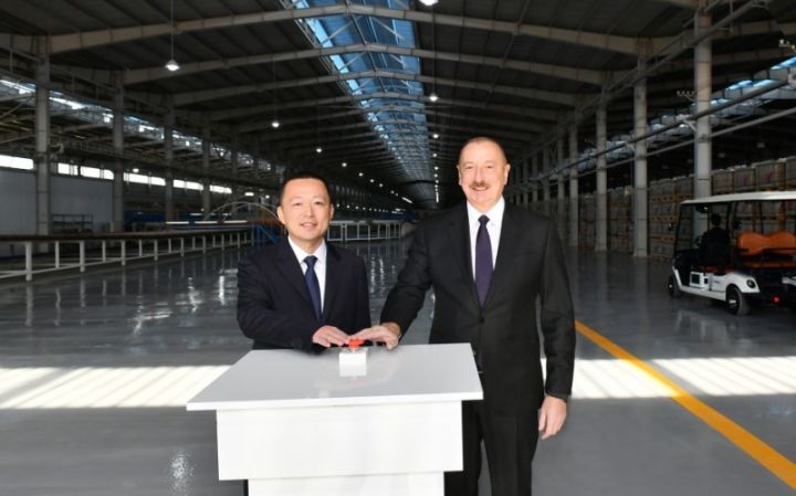 Prezident Sumqayıtda müəssisələrin açılışında və təməlqoyma mərasimlərində iştirak etdi