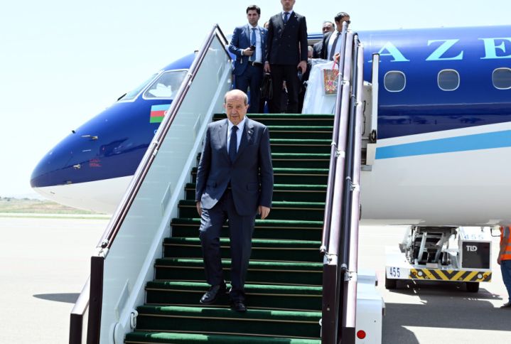 Şimali Kipr Prezidenti Ersin Tatar Füzuli rayonuna gedib