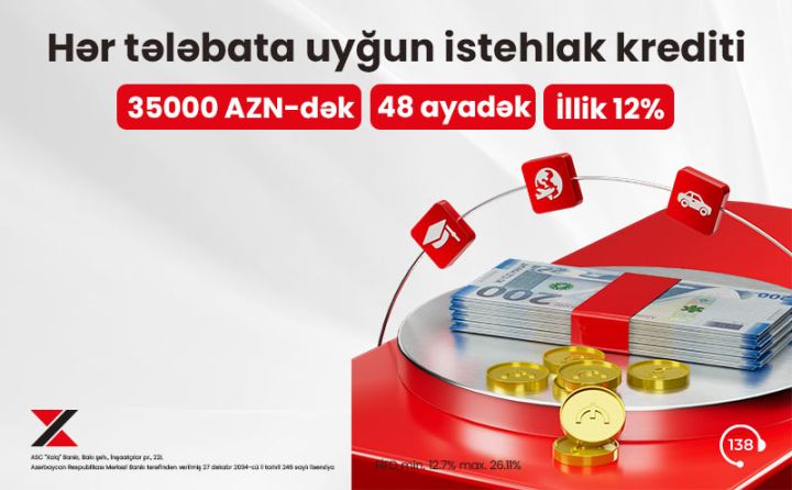 Xalq Bankda sərfəli kredit kampaniyası davam edir