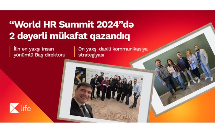 Kapital Bank “Dünya İnsan Resursları Sammiti 2024”də 2 mükafata layiq görüldü