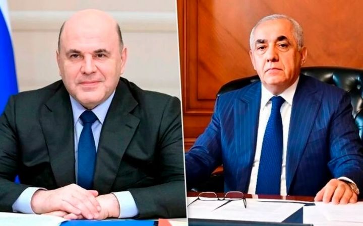 Azərbaycan və Rusiya hökumət başçıları cari əməkdaşlıq məsələlərini müzakirə ediblər