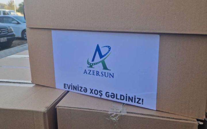 “Azərsun Holdinq” Cəbrayıla köçən ailələrə sovqat hədiyyə edib