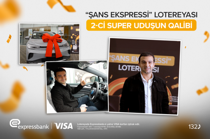 Expressbank-ın lotereyasında 2-ci avtomobil uduşu!