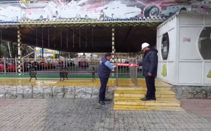 Gəncədə 20 attraksionun istismarı dayandırılıb