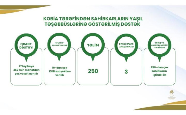 Sahibkarların “yaşıl layihə”ləri üçün 450 min manat qrant ayrılıb