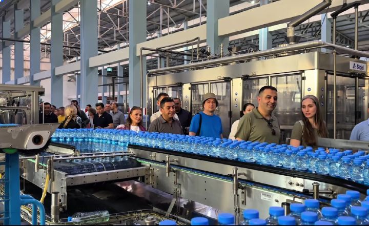 19 ölkənin hərbi attaşeləri “Badamlı” zavodunu ziyarət ediblər - VİDEO