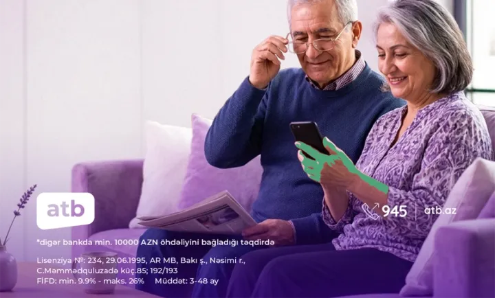 Bank təqaüdçülərə faizi 9,9%-dən başlayan kredit təklif edir