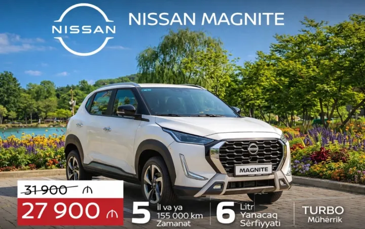 Yapon avtomobili Nissan Magnite - CƏMİ 27 900 MANATA