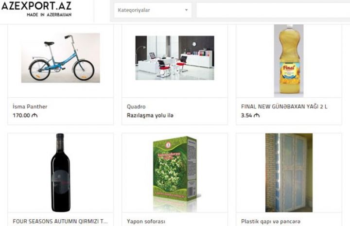 "Azexport" portalına daxil olan ixrac sifarişlərin dəyəri açıqlandı