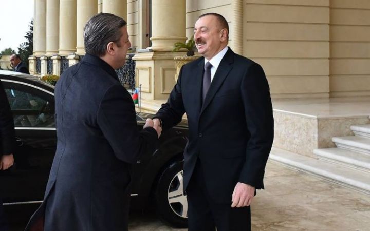 İlham Əliyev və Giorgi Kvirikaşvili görüşüb - YENİLƏNİB