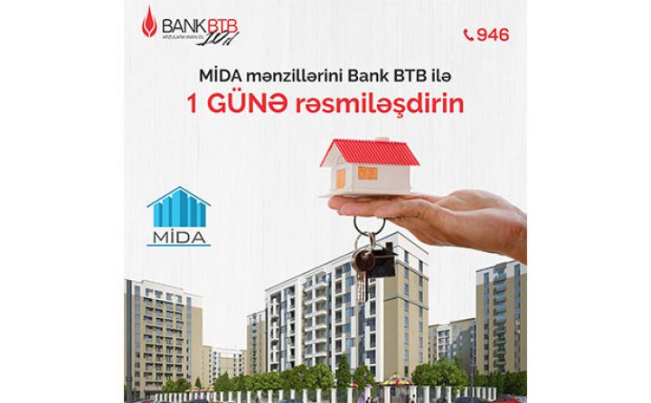 Vətəndaşlar güzəştli mənzillərin kreditləşməsini Bank BTB-yə etibar edir