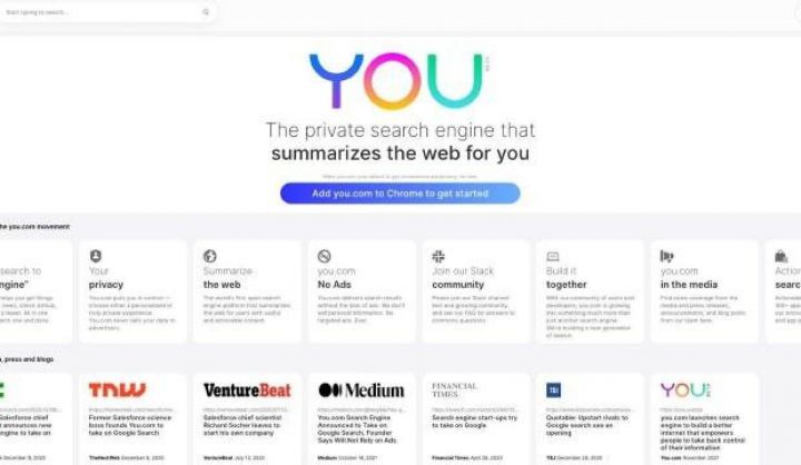 Google-a ciddi rəqib: You.com