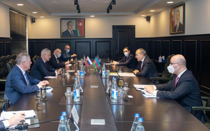Mikayıl Cabbarov Slovakiyanın xarici və Avropa işləri naziri ilə görüşüb