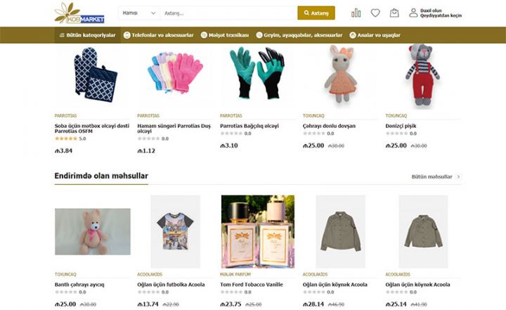 Qeydiyyatdan keç, mallarını özünün onlayn mağazan ilə satmağa başla