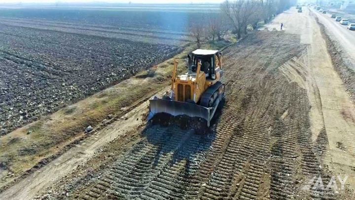 Bərdə-Ağdam avtomobil yolunun tikintisi sürətlə davam etdirilir