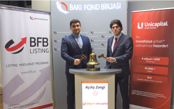 Unibank istiqrazlarının “Açılış Zəngi” mərasimi keçirildi