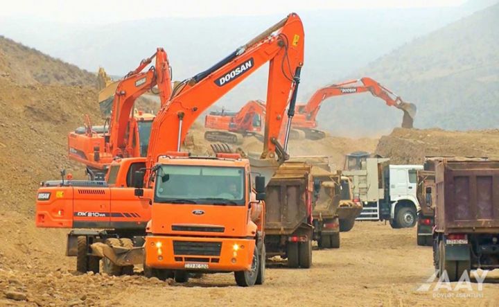 Talış-Tapqaraqoyunlu-Qaşaltı sanatoriyasına gedən avtomobil yolunun inşası davam etdirilir